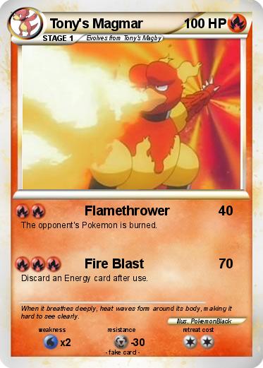 Pokemon Tony's Magmar