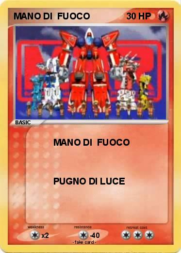 Pokemon MANO DI  FUOCO