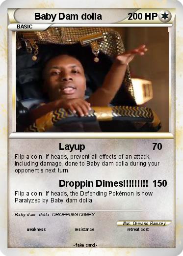 Pokemon Baby Dam dolla