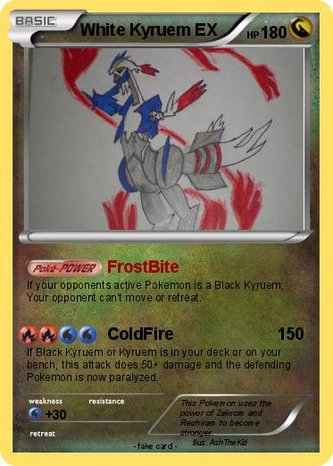 Pokemon White Kyruem EX