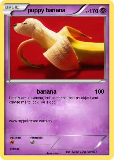 Pokemon puppy banana
