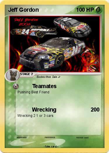 Pokemon Jeff Gordon