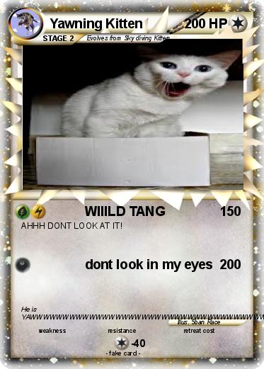 Pokemon Yawning Kitten