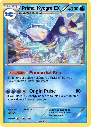 Pokemon Primal Kyogre EX