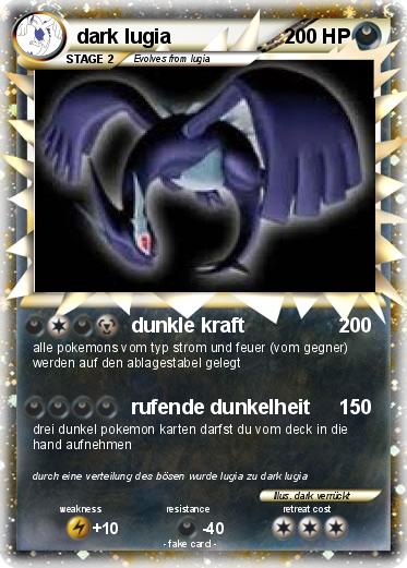 Pokemon dark lugia