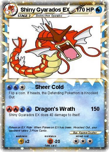 Pokemon Shiny Gyarados EX