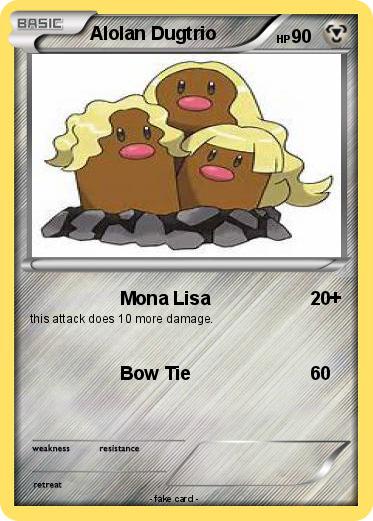 Pokemon Alolan Dugtrio