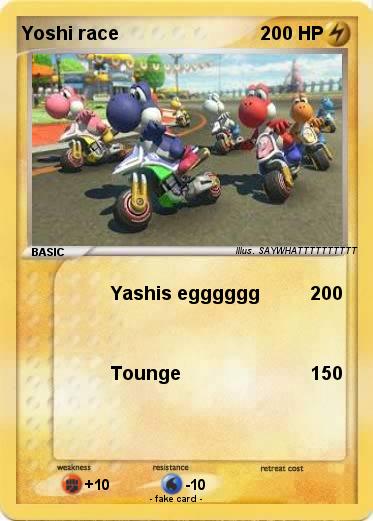 Pokemon Yoshi race