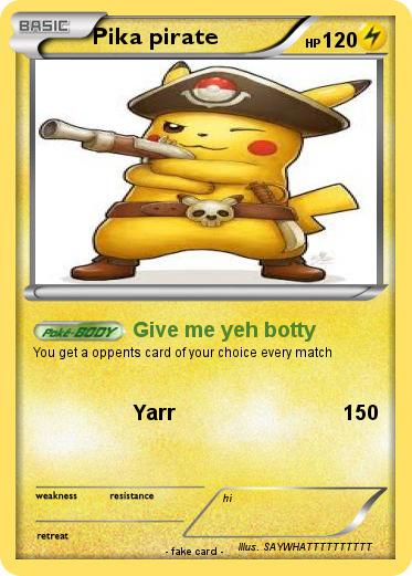 Pokemon Pika pirate
