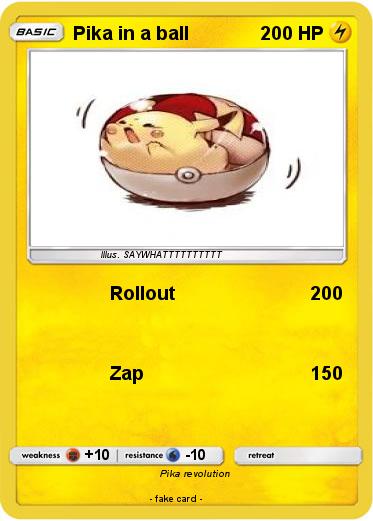 Pokemon Pika in a ball