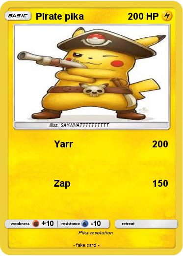Pokemon Pirate pika