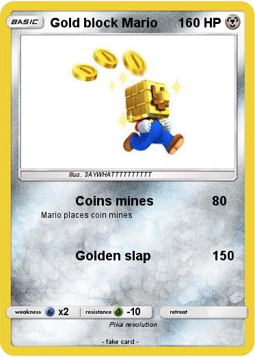 Pokemon Gold block Mario