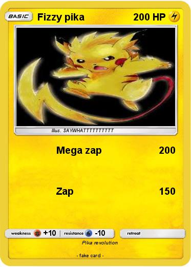 Pokemon Fizzy pika