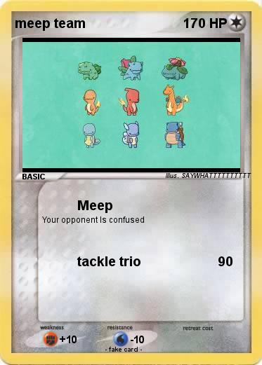 Pokemon meep team