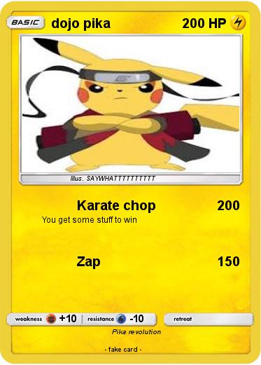 Pokemon dojo pika
