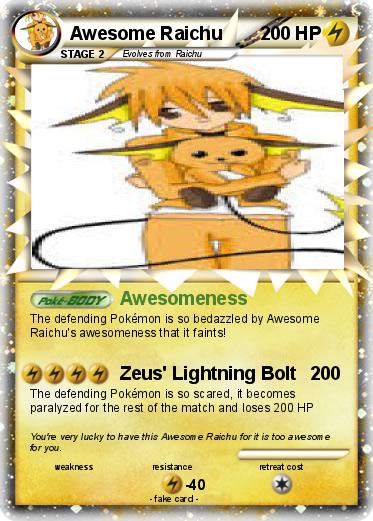 Pokemon Awesome Raichu