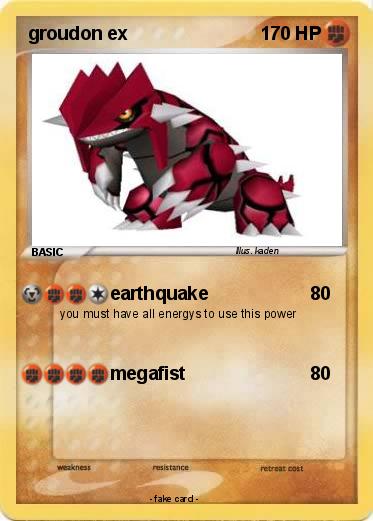 Pokemon groudon ex