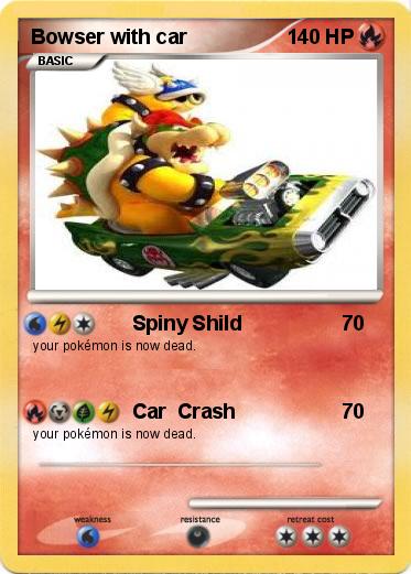 Pokemon Bowser with car