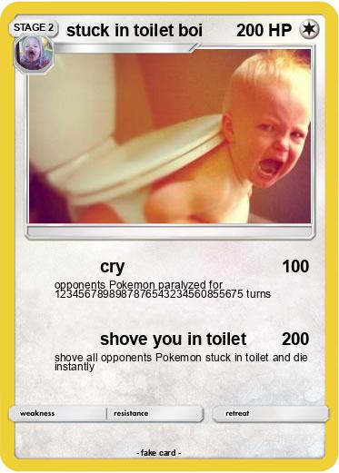 Pokemon stuck in toilet boi