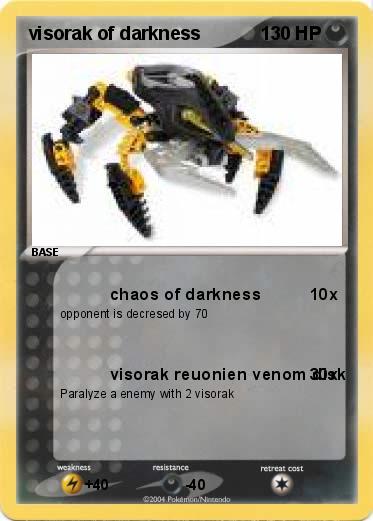 Pokemon visorak of darkness
