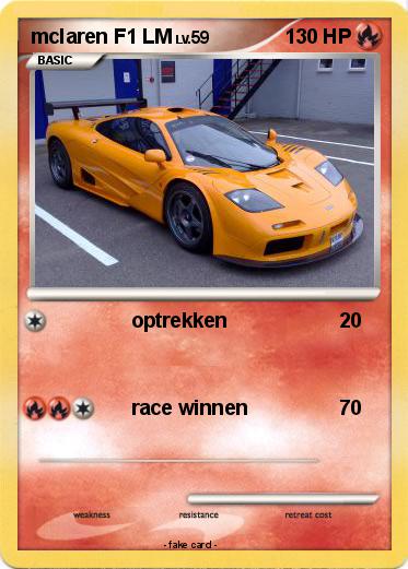 Pokemon mclaren F1 LM