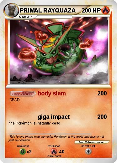 Pokemon PRIMAL RAYQUAZA