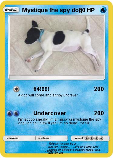 Pokemon Mystique the spy dog