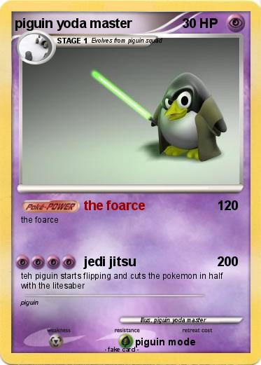 Pokemon piguin yoda master