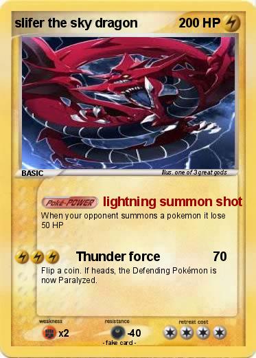 Pokemon slifer the sky dragon