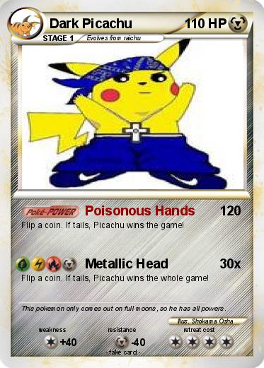Pokemon Dark Picachu