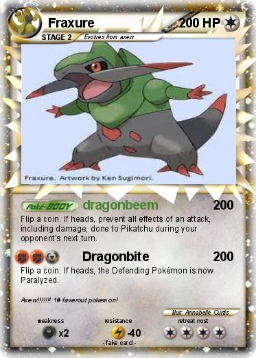 Pokemon Fraxure