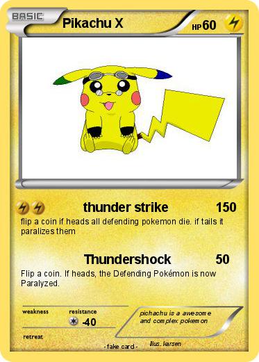 Pokemon Pikachu X