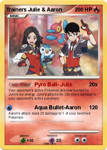 Pokemon Trainers Julie & Aaron