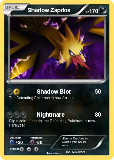 Pokemon Shadow Zapdos