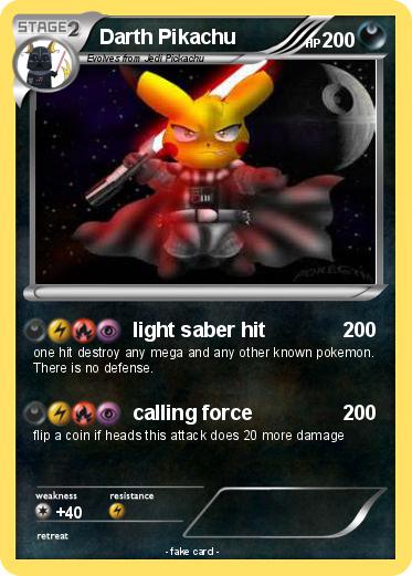 Pokemon Darth Pikachu