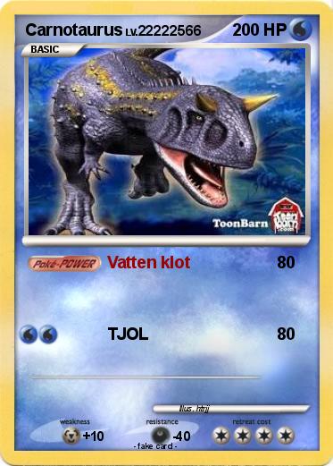 Pokemon Carnotaurus