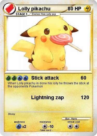 Pokemon Lolly pikachu