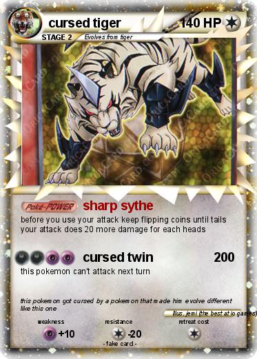 Pokemon cursed tiger