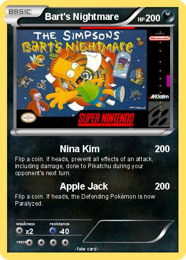 Pokemon Bart's Nightmare
