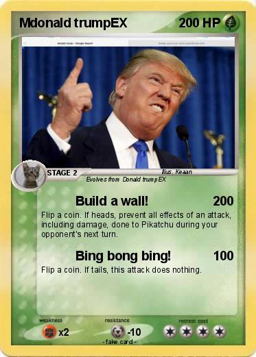Pokemon Mdonald trumpEX