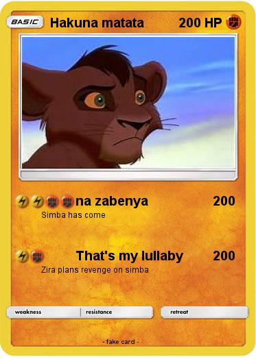 Pokemon Hakuna matata