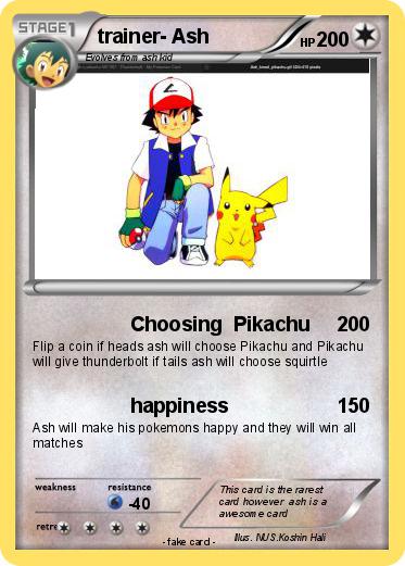 Pokemon trainer- Ash