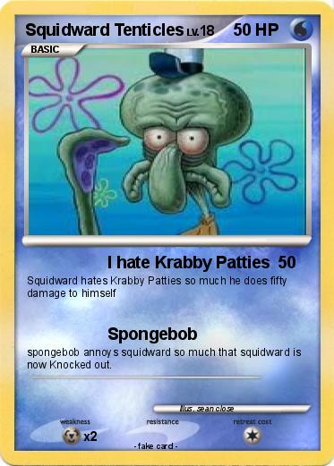 Pokemon Squidward Tenticles