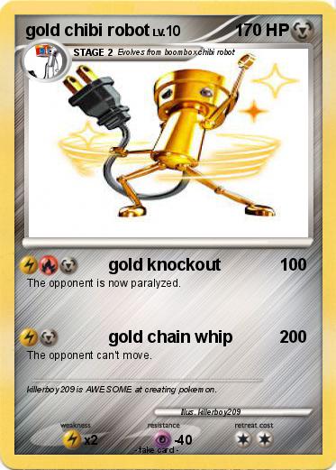 Pokemon gold chibi robot