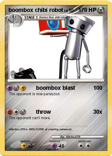 Pokemon boombox chibi robot