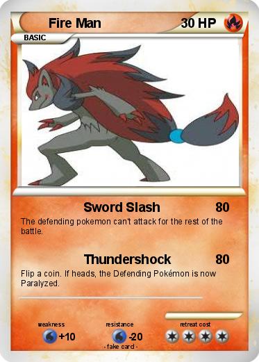Pokemon Fire Man