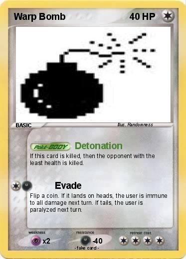 Pokemon Warp Bomb