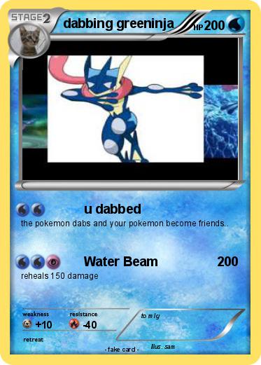 Pokemon dabbing greeninja