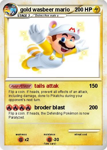 Pokemon gold wasbeer mario