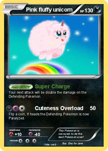 Pokemon Pink fluffy unicorn
